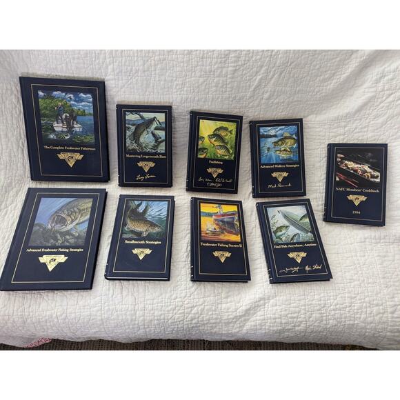 Lot of 9 Hardcover North American Fishing Club Books NAFC EXCELLENT CONDITION - Picture 1 of 14